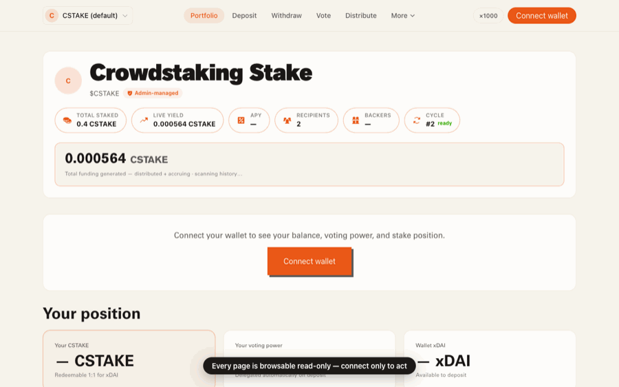 Connect a wallet walkthrough